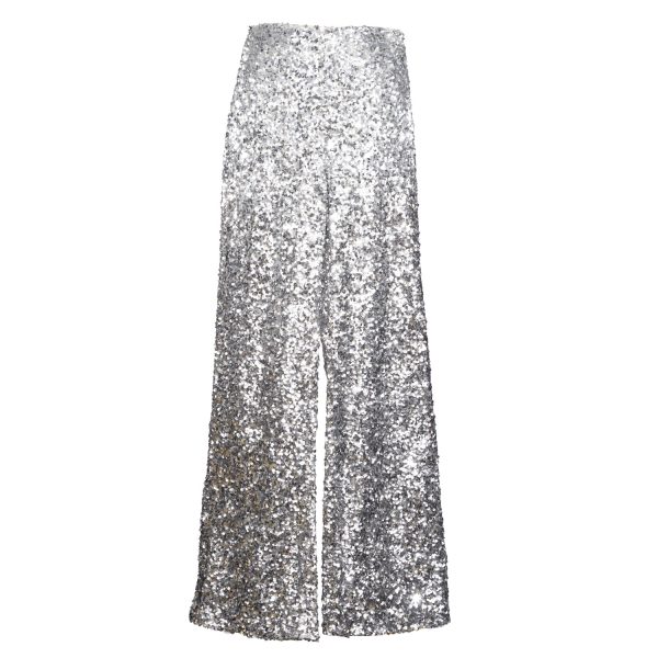 Wide leg all over sequins pant