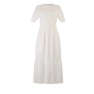 Short sleeve white dress